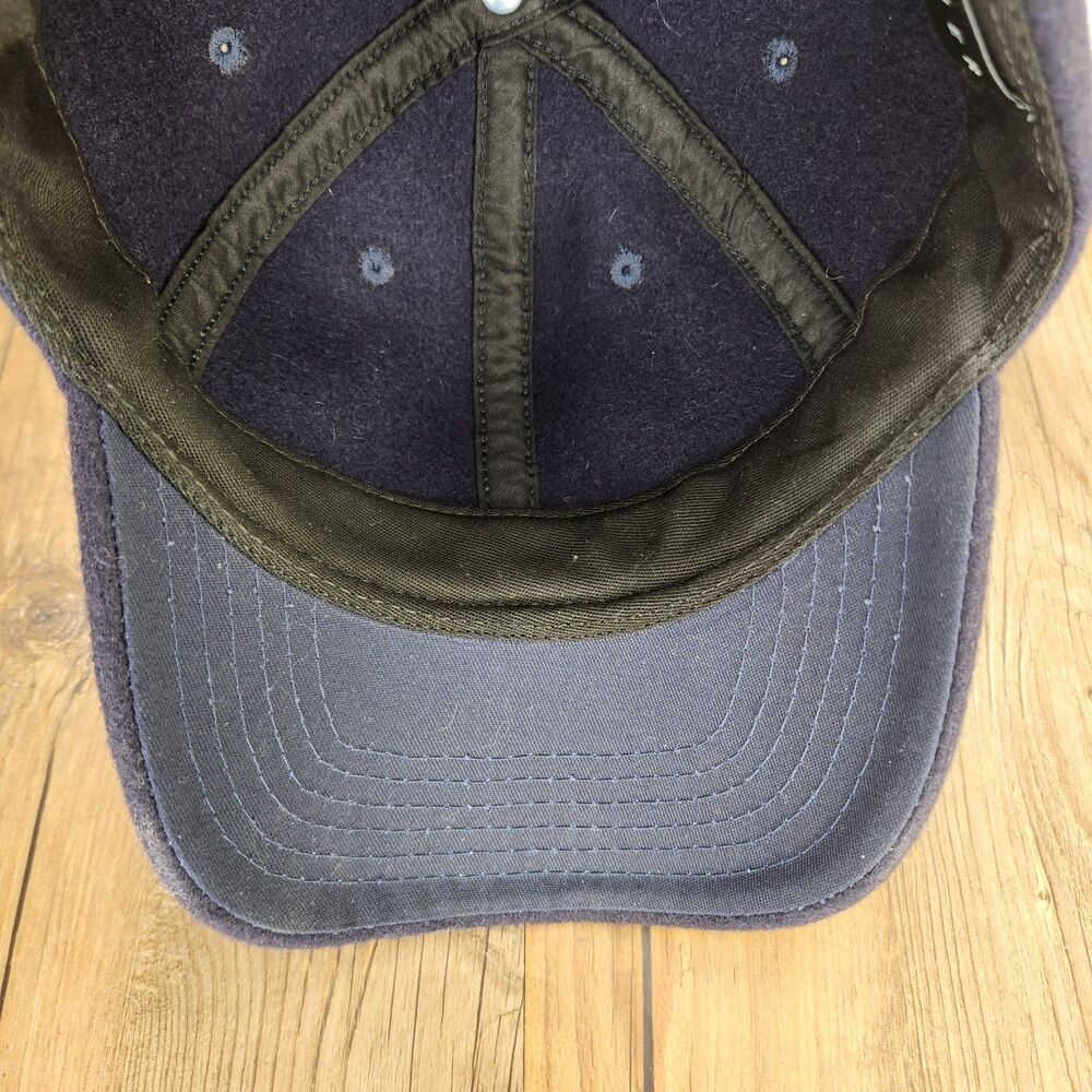 Aether Wool Hat Total Eclipse Blue Strapback Merino Wicking Baseball Dad Cap USA - Picture 7 of 9